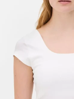 T-shirt z minirękawkami