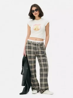 T-shirt z minirękawkami i nadrukiem Blondie