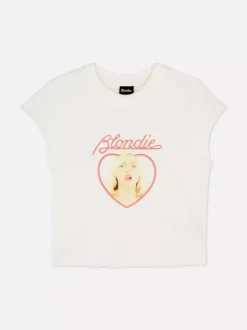 T-shirt z minirękawkami i nadrukiem Blondie