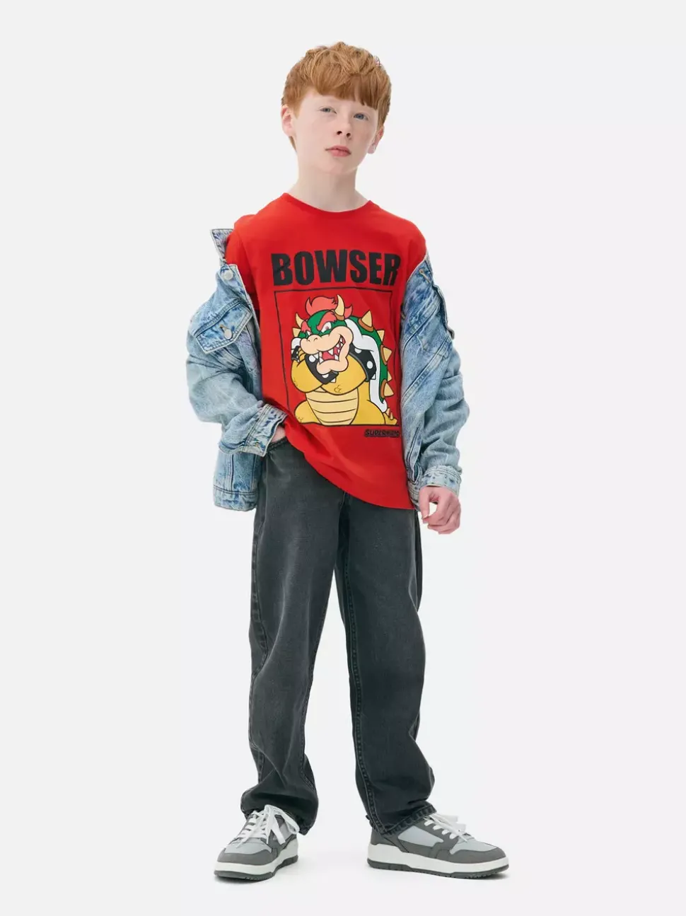 T-shirt z motywem Bowsera z Super Mario World