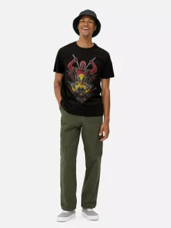 T-shirt z motywem Deadpoola i Wolverine Marvela