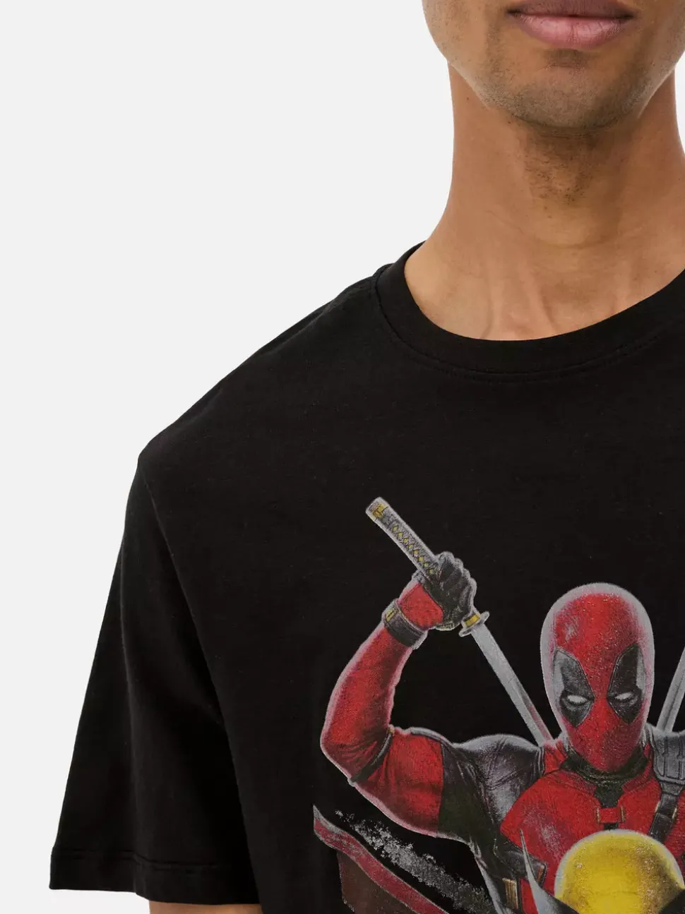 T-shirt z motywem Deadpoola i Wolverine Marvela