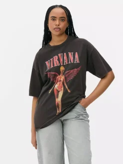 T-shirt z motywem zespołu Nirvana