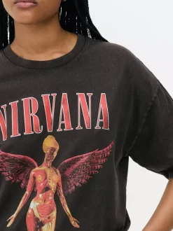 T-shirt z motywem zespołu Nirvana
