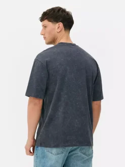 T-Shirt z nadrukiem Kurta Cobaina i efektem sprania