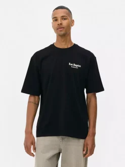 T-shirt z nadrukiem Los Angeles