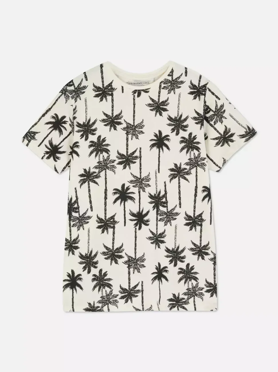 T-shirt z nadrukiem w palmy