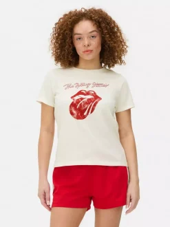 T-shirt z okrągłym dekoltem The Rolling Stones