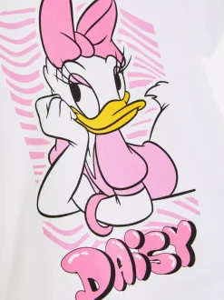 T-shirt z okrągłym dekoltem z Kaczką Daisy Disneya