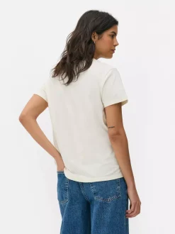 T-shirt z okrągłym dekoltem Katsushika