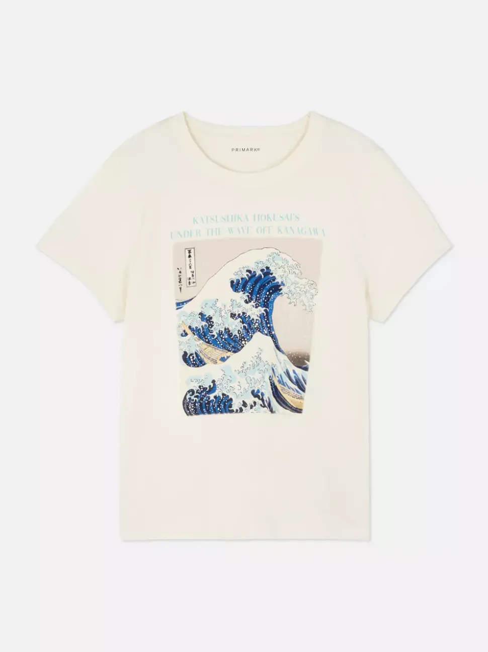 T-shirt z okrągłym dekoltem Katsushika