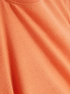 T-shirt z okrągłym dekoltem i teksturowanym motywem