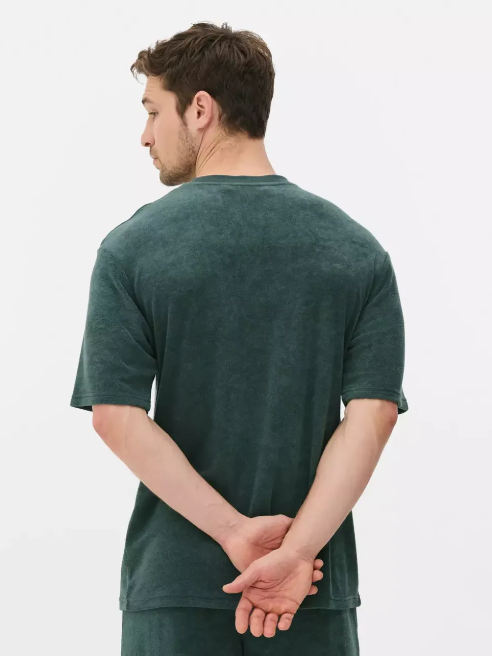 T-shirt z tkaniny frotte