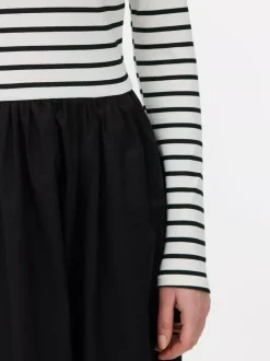 T-shirtowa sukienka midi 2 w 1