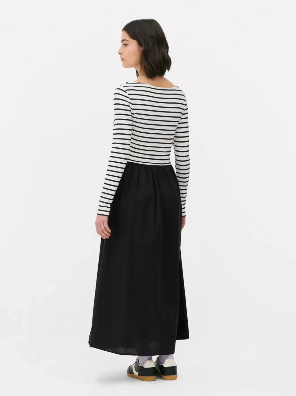 T-shirtowa sukienka midi 2 w 1