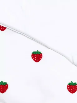 Tuftowana pościel w truskawki w rozmiarze king