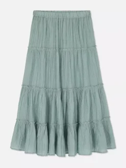 Warstwowa spódnica maxi