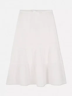 Warstwowa spódnica z bawełny