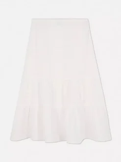 Warstwowa spódnica z bawełny