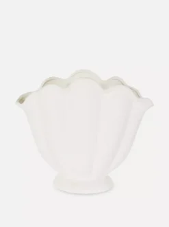 Wazon ceramiczny w kształcie muszli