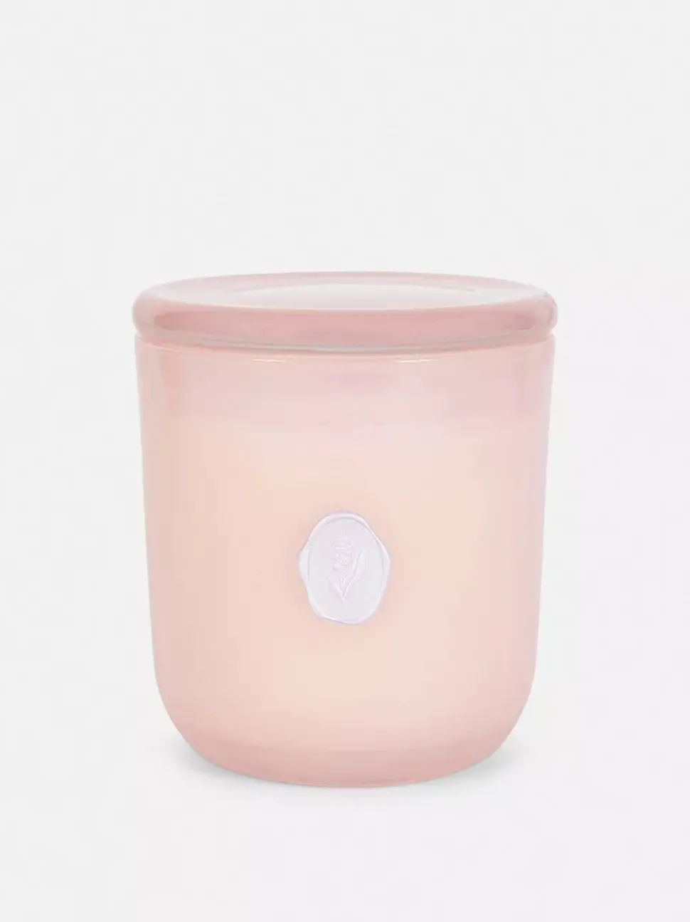 Świeca w słoiczku z mlecznego szkła