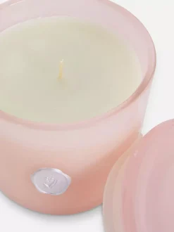 Świeca w słoiczku z mlecznego szkła