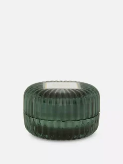 Świeca zapachowa w karbowanym słoiku