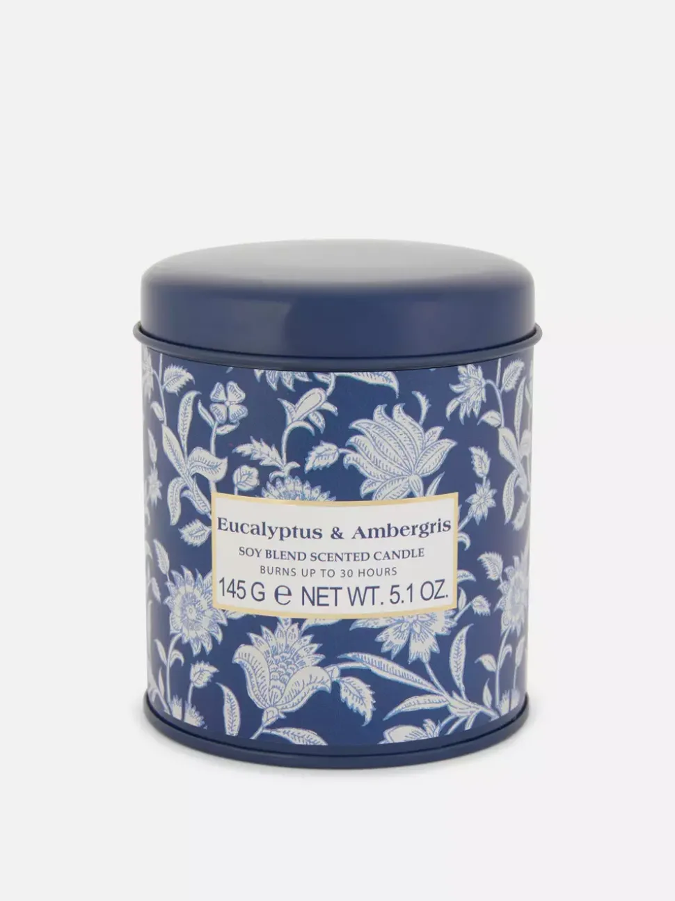 Świeca zapachowa w słoiczku z kwiatowym wzorem