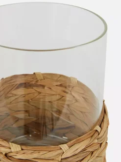 Wiklinowy świecznik na świece słupkowe