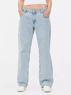 Workowate jeansy ze średnim stanem