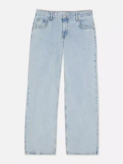 Workowate jeansy ze średnim stanem