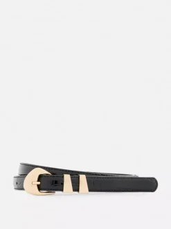 Wąski pasek z asymetryczną klamrą