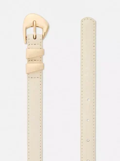 Wąski pasek z asymetryczną klamrą