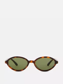 Wąskie owalne okulary przeciwsłoneczne