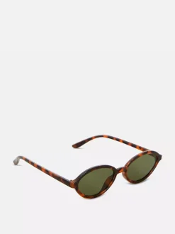 Wąskie owalne okulary przeciwsłoneczne