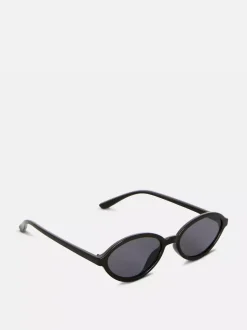 Wąskie owalne okulary przeciwsłoneczne