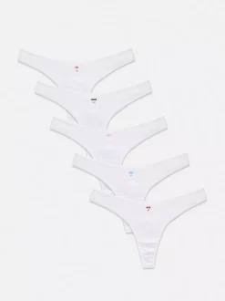 Wzorzyste stringi na co dzień, 5 par