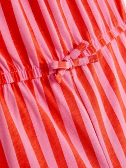 Wzorzysty krótki kombinezon na lato