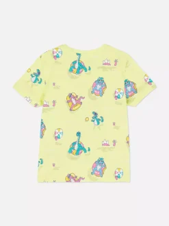 Wzorzysty T-shirt z krótkim rękawem