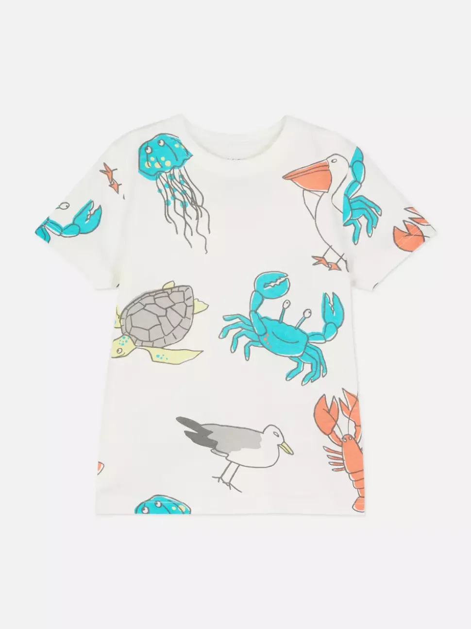 Wzorzysty T-shirt z krótkim rękawem