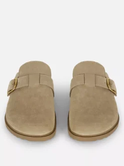 Zamszowe chodaki z klamrą The Edit