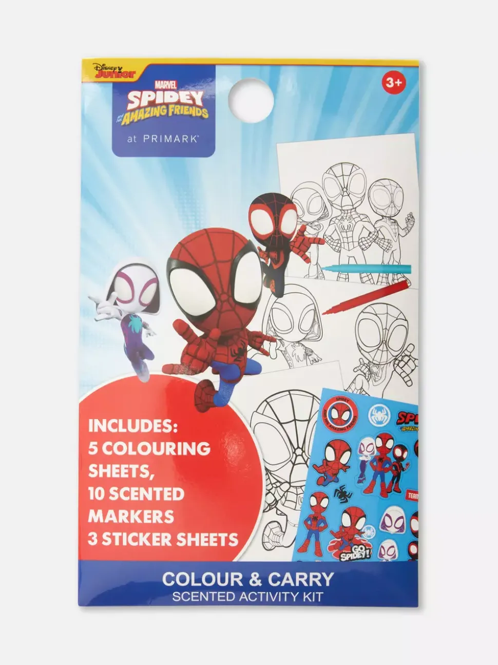 Zapachowy zestaw do kolorowania z motywem Marvela