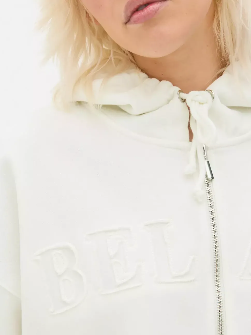 Zapinana na zamek bluza oversize z kapturem