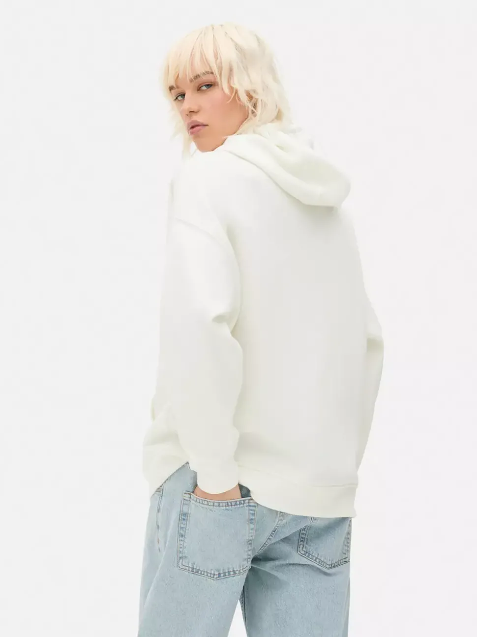 Zapinana na zamek bluza oversize z kapturem