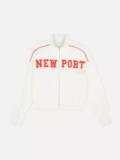 Zapinana na zamek bluza ze stójką