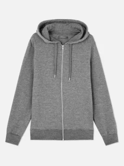 Zapinana na zamek bluza z kapturem i długim rękawem