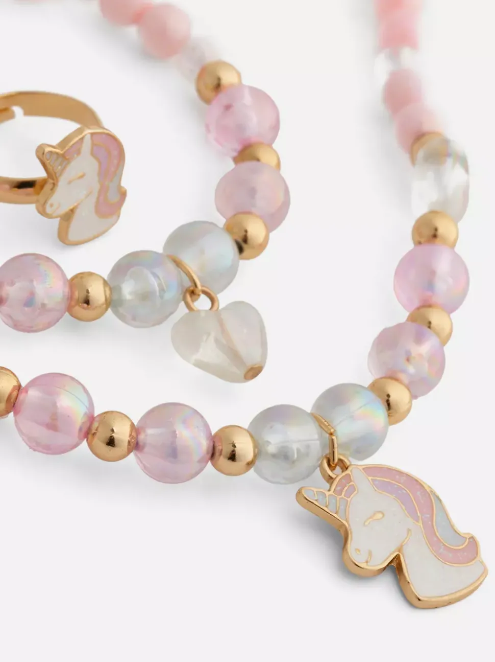 Zestaw biżuterii z motywem jednorożca, 3 szt.