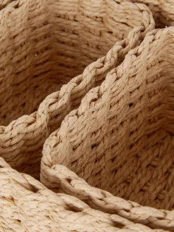 Zestaw koszyków z papierowej wikliny