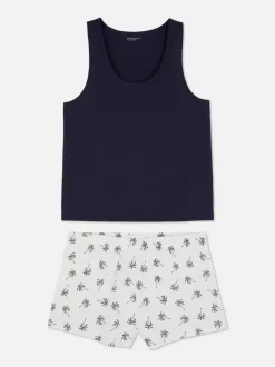 Zestaw piżamowy z bezrękawnikiem i szortami