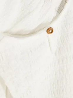 Zestaw z bluzką i szortami z marszczeniami